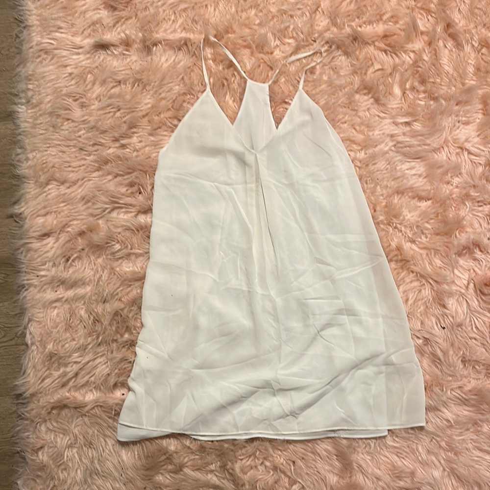 White Thin Strap Dress